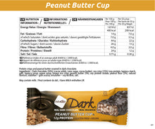 Load image into Gallery viewer, NuGo Dark Peanut Butter Cup Nutrition Facts