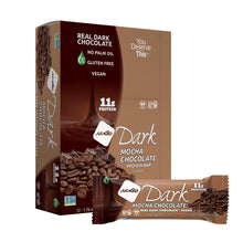 Load image into Gallery viewer, Nugo Dark Mocha Chocolate Protein Bar packaging on a white background
